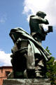 Statue of Joseph Henry , pathfinder in science. Albany, NY.