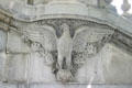 Carved eagle on staircase in New York State Capitol. Albany, NY.