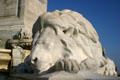 Lion by A. Phinister Proctor & Neuman Evans mourns at base of William McKinley Memorial. Buffalo, NY.