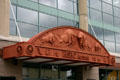 Buffalo reliefs on entrance of HSBC Arena. Buffalo, NY.