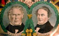 Portraits on Zachary Taylor & Millard Fillmore on Whig party poster. East Aurora, NY.
