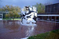 Sculpture in courtyard of addition to Albright-Knox Art Gallery. Buffalo, NY.