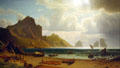 Marina Piccolo in Capri painting by Albert Bierstadt at Albright-Knox Art Gallery. Buffalo, NY.