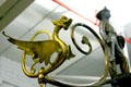 Detail of winged beast on Deluge parade carriage at FASNY Museum of Firefighting. Hudson, NY.