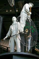 Sculpture of glassblowers at Corning Museum of Glass. Corning, NY.