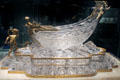 French Baccarat boat displayed at Paris World's Fair of 1900 at Corning Museum of Glass. Corning, NY.