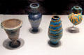 Egyptian glass goblet & bottles at Corning Museum of Glass. Corning, NY.
