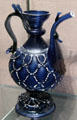 Spanish glass ewer from Catalonia at Corning Museum of Glass. Corning, NY.