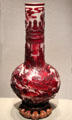 Chinese glass Warrior vase at Corning Museum of Glass. Corning, NY.