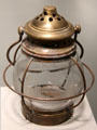 Transcontinental railroad commemorative lantern at Corning Museum of Glass. Corning, NY.