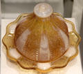 Golden Agate butter dish by Indiana Tumbler & Goblet Co. of Greentown, IN at Corning Museum of Glass. Corning, NY.