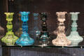 New England glass candlesticks at Corning Museum of Glass. Corning, NY.