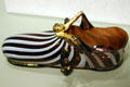 Venetian glass shoe at Corning Museum of Glass. Corning, NY.