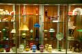 Collection of Frederick Carder's glass designs at Carder Collection of Corning Museum of Glass. Corning, NY.