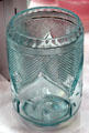 Cut glass blue beaker by Steuben Glass at Corning Museum of Glass. Corning, NY.