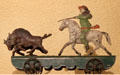 Buffalo Bill platform toy by J. Fallows Co. at Rockwell Museum of Art. Corning, NY