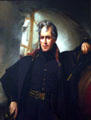 Mannerist portrait of Andrew Jackson by Thomas Sully at Clermont State Historic Site on the Hudson River. Jackson was best friends with Clermont's builder Edward Livingston, who was his Secretary of State. NY.
