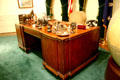 F.D. Roosevelt's White House desk in Presidential Library & Museum. Hyde Park, NY