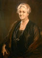 Portrait of Sara Delano Roosevelt mother of FDR by Tade Styka in Presidential Museum. Hyde Park, NY.