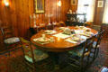 Dining room of Val-Kill where Eleanor Roosevelt entertained the likes of Mahatma Gandhi. Hyde Park, NY.