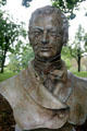 Bust of Washington Irving author of Legend of Sleepy Hollow at Sunnyside. Tarrytown, NY