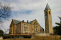 Uris Library with McGraw Tower on Cornell Campus. Ithaca, NY.