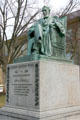Statue of Andrew Dickson White friend of Ezra Cornell. Ithaca, NY.