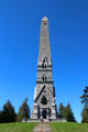 Saratoga Monument marked the surrender of the British Army under General John Burgoyne to General Horatio Gates commander of America Revolutionary forces. Schuylerville, NY.