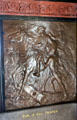 "Fall of Gen. Fraser" bronze relief by J.C. Markham in Saratoga Monument. Schuylerville, NY.