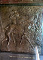 "The massacre of Jane McCrea" bronze relief by J.C. Markham in Saratoga Monument. Schuylerville, NY.