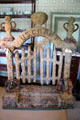 Original floral gate from Grant's funeral in dining room at Grant Cottage SHS. Wilton, NY.