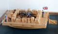 Model of barge used by British to transport of canon & ammunition at Fort Ticonderoga. Ticonderoga, NY.