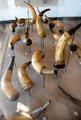 Collection of powder horns at Fort Ticonderoga. Ticonderoga, NY.