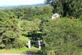 Garrison Garden seen down from Fort Ticonderoga. Ticonderoga, NY.