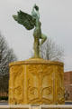 Details of sculpture atop Fountain at Elmira College. Elmira, NY.