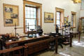 Collection of antique printing presses at Roycroft Campus Powerhouse. East Aurora, NY.