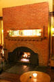 Fireplace in former original print shop, now restaurant at Roycroft Inn. East Aurora, NY.
