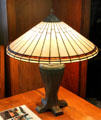Roycroft Arts & Crafts lobby table lamp at Roycroft Inn. East Aurora, NY.