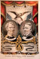 Election poster for Zachary Taylor & Millard Fillmore of Whig party by N. Currier at Millard Fillmore House. East Aurora, NY.