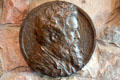 Portrait medallion of William Morris, founder of Arts & Crafts movement,