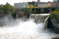 High Falls with Rochester skyline. Rochester, NY.