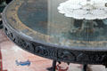 George Eastman's round breakfast table in conservatory at Eastman House. Rochester, NY.