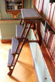 Sliding library ladder in library at Eastman House. Rochester, NY.