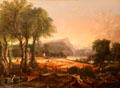 American Harvesting painting after composition of Jasper Cropsey at Memorial Art Gallery. Rochester, NY.