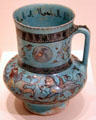 Persian ceramic pitcher with sphinxes at Memorial Art Gallery. Rochester, NY.