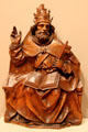 German wood carving of St. Peter by Master of Tiffen Altarpiece at Memorial Art Gallery. Rochester, NY.
