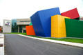 Colorful exterior architecture at The Strong National Museum of Play. Rochester, NY.