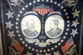 Benj. Harrison & Levi Morton presidential promotion handkerchief at The Strong National Museum of Play. Rochester, NY.