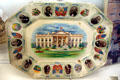Serving platter with White House & presidents by French China Co. of Sebring, OH at The Strong National Museum of Play. Rochester, NY.