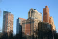 Millennium Point by Polshek Partnership Architects, LLP, Handel Architects + buildings over Battery Park. New York, NY.